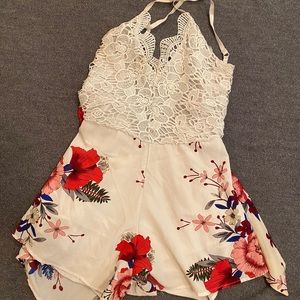 Open back romper